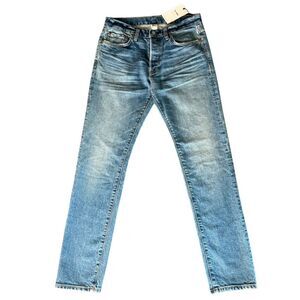 Re/Done Slim Fit Comfort Stretch Mid-Rise Jeans, Washed Blue. Size 32 x 32. NWT!